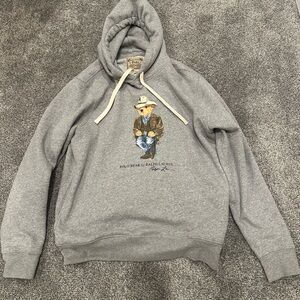 Polo Ralph Lauren cowboy bear hoodie medium